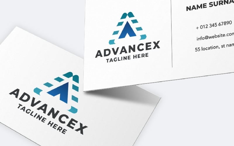 advancex letter a pro logo template original