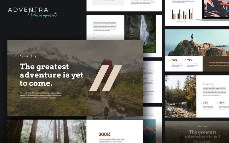 adventra travel amp adventure powerpoint template original