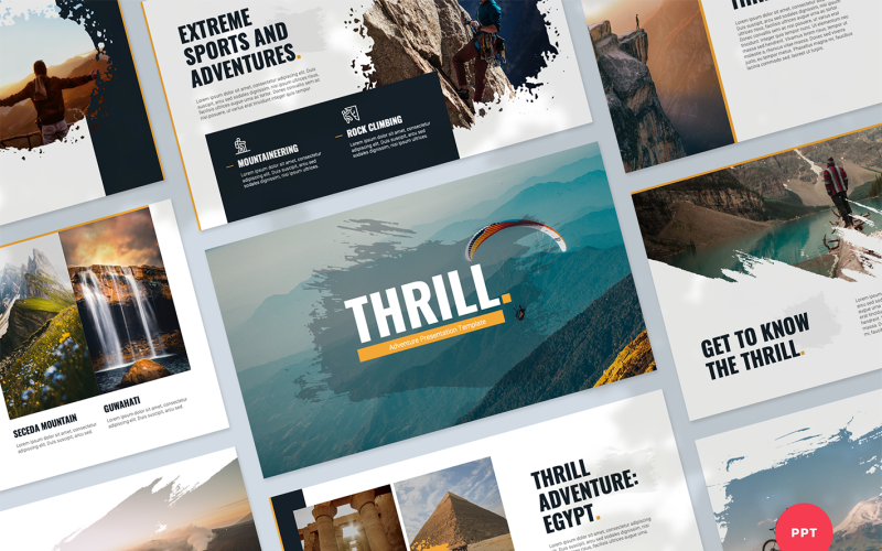 adventure presentation powerpoint template original