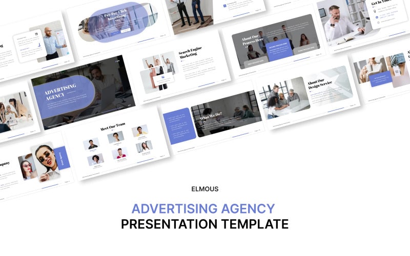 advertising agency powerpoint template presentation original