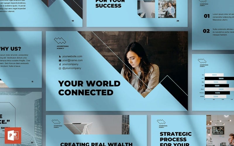 advertising consultant presentation powerpoint template original