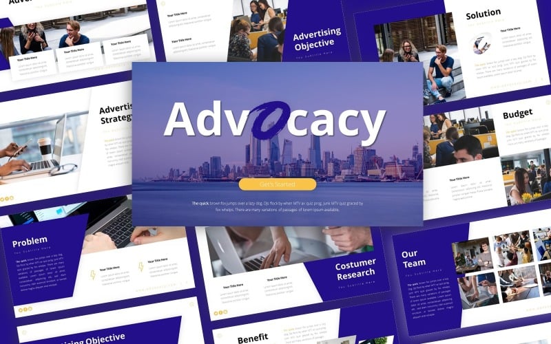 advocacy advertising presentation powerpoint template original