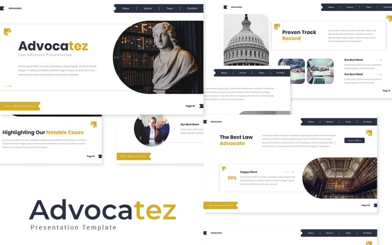 advocatez law advocate powerpoint template original