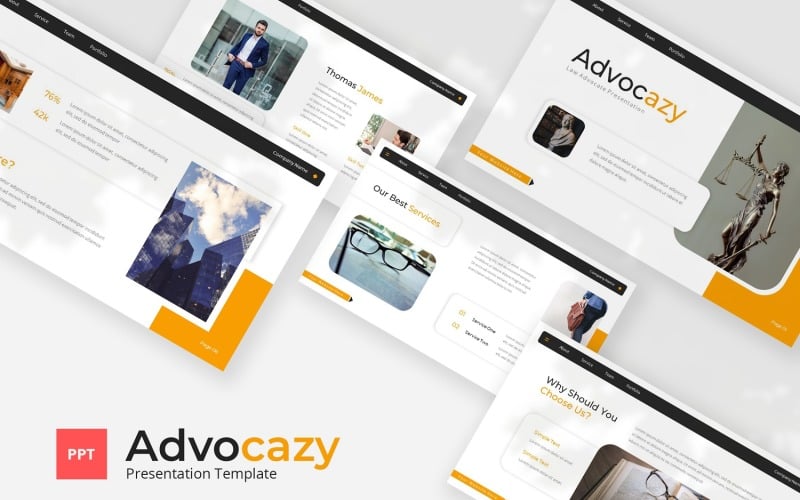 advocazy law advocate powerpoint template original