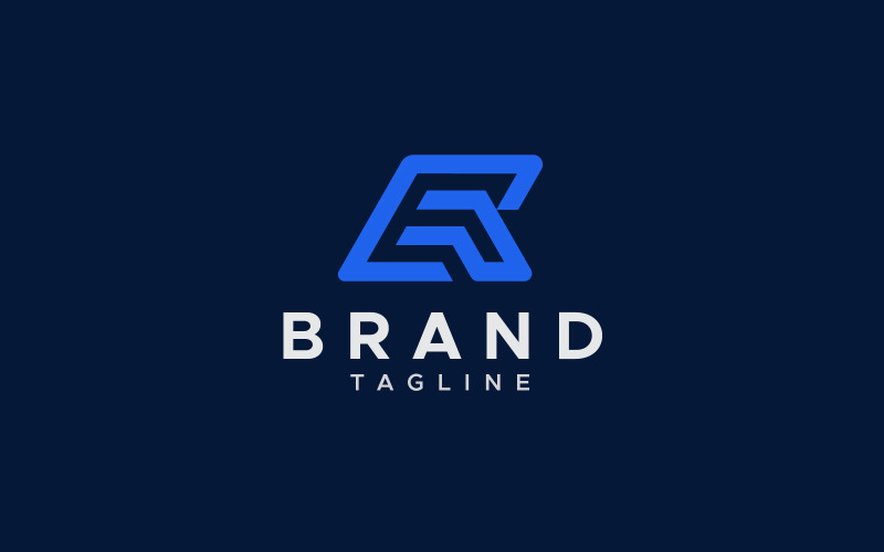 aer letter minimal logo design original