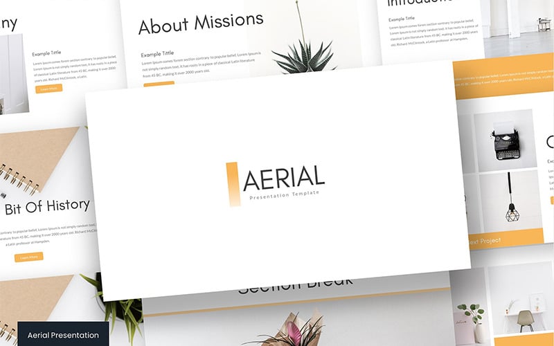 aerial powerpoint template original
