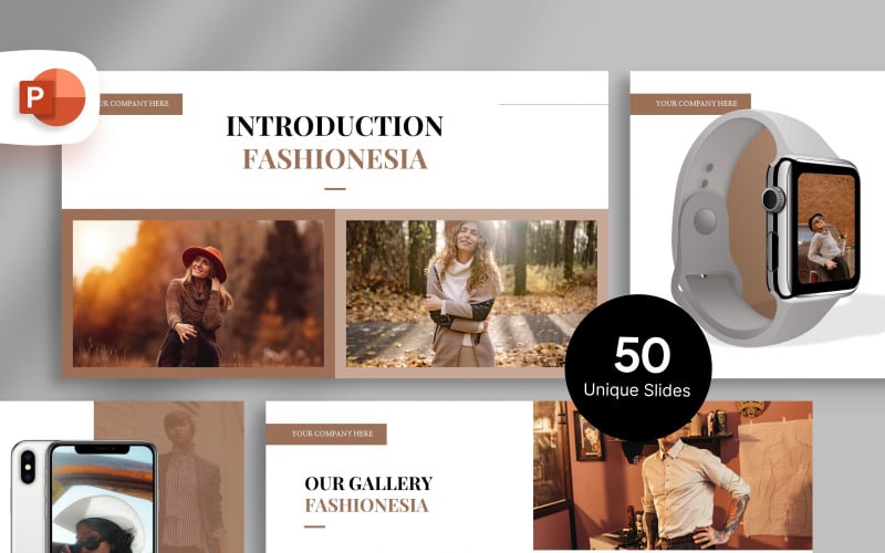 aesthetic fashion presentation template original