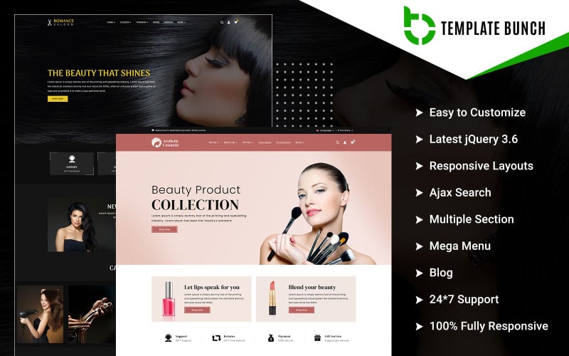 aesthetic salon and cosmetic responsive prestashop theme for ecommerce original