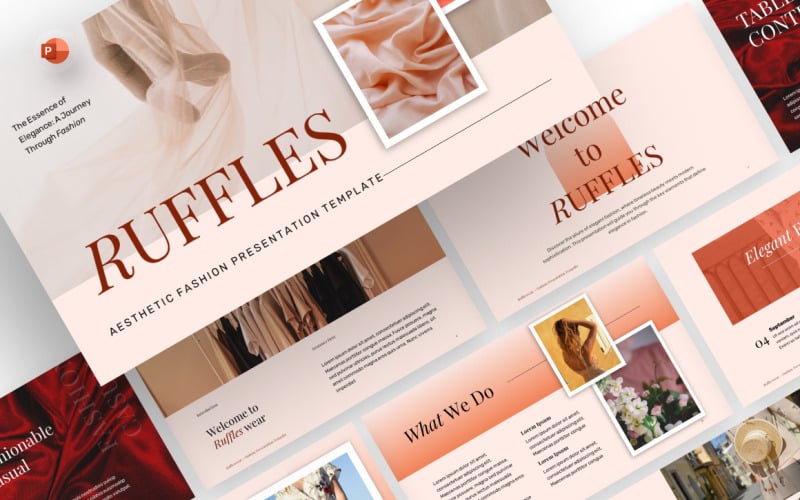 aesthetics fashion powerpoint template original