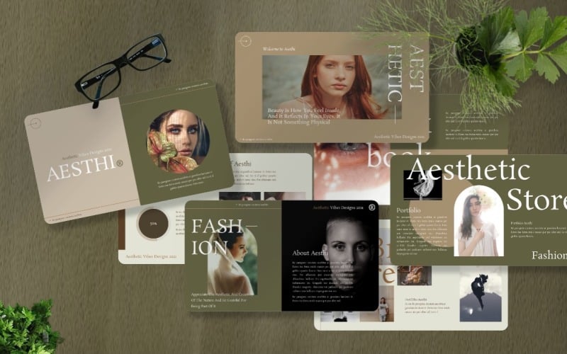 aesthi aesthetic powerpoint template original