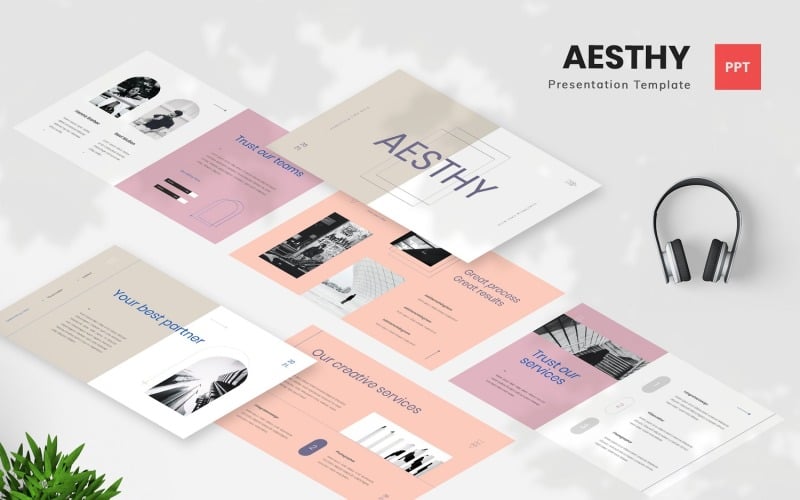 aesthy aesthetic powerpoint template original