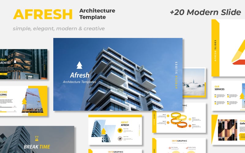 afresh business plan power point template original
