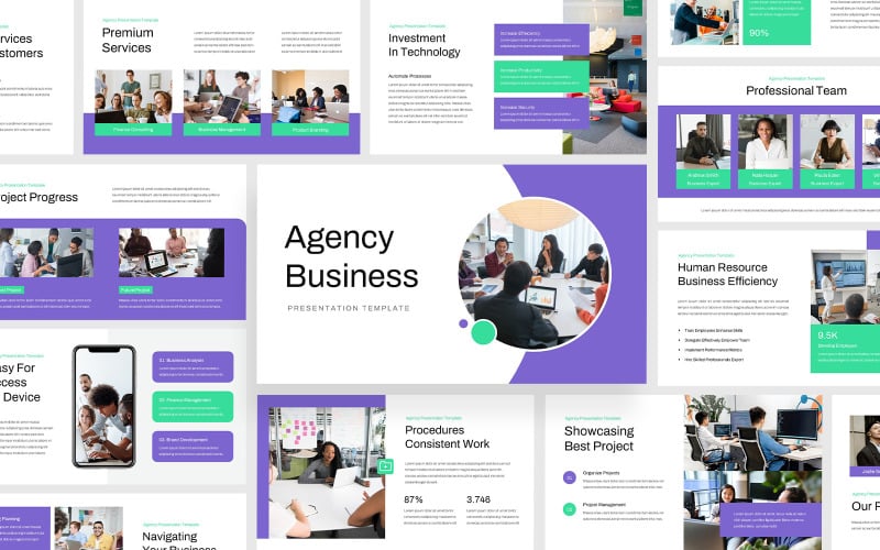 agency corporate powerpoint template original