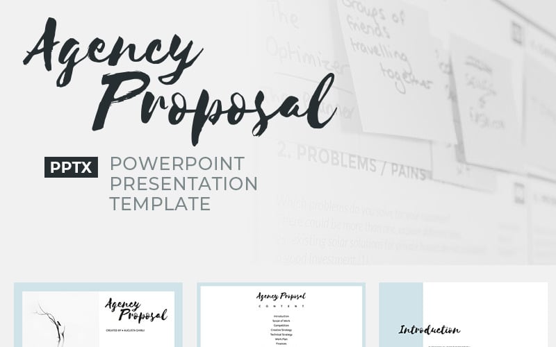 agency proposal powerpoint template original