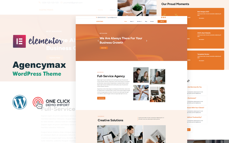 agencymax creative agency it elementor wordpress theme original