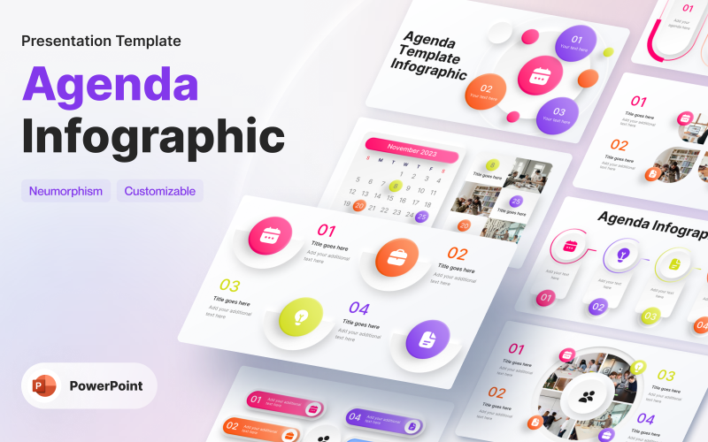 agenda infographic powerpoint presentation template original