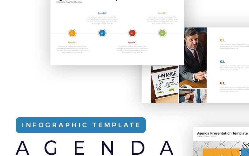 agenda infographic powerpoint template original