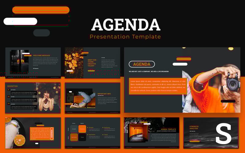 agenda powerpoint presentation template original
