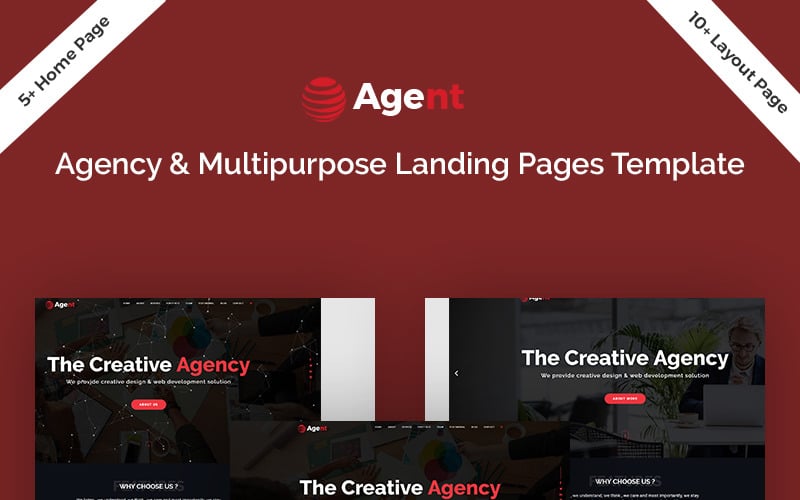 agent agency amp multipurpose landing page template original