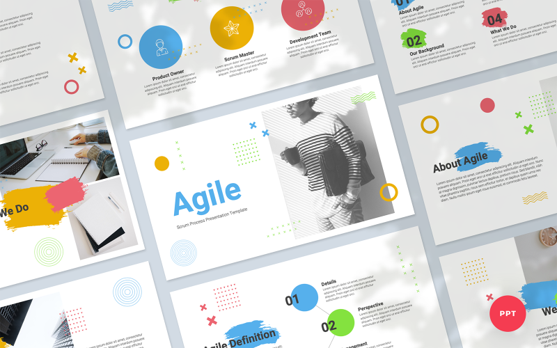 agile scrum process presentation powerpoint template original