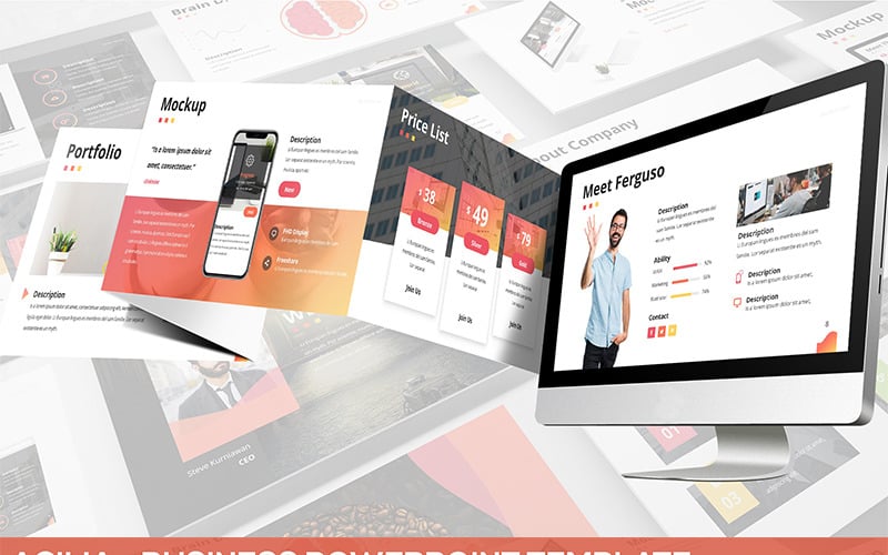agilia business powerpoint template original