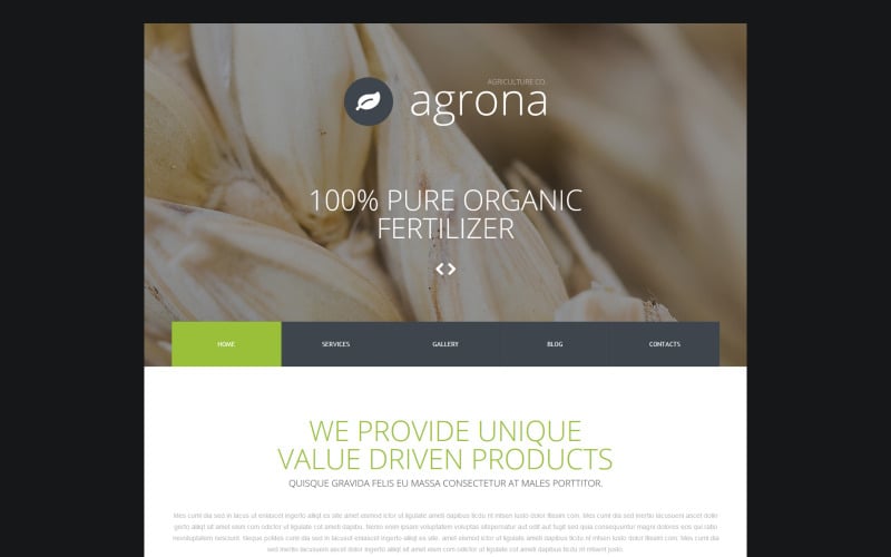 agriculture company joomla template original
