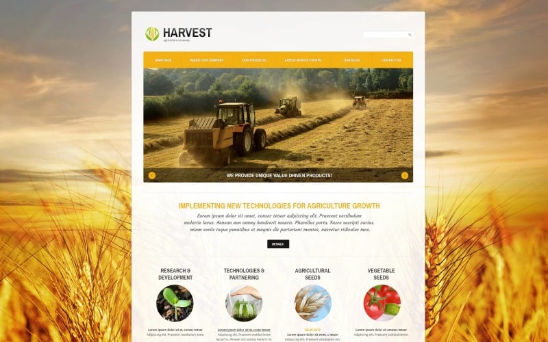 agriculture responsive joomla template original