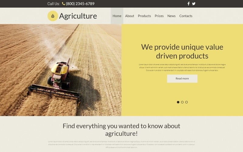 agriculture responsive joomla template original