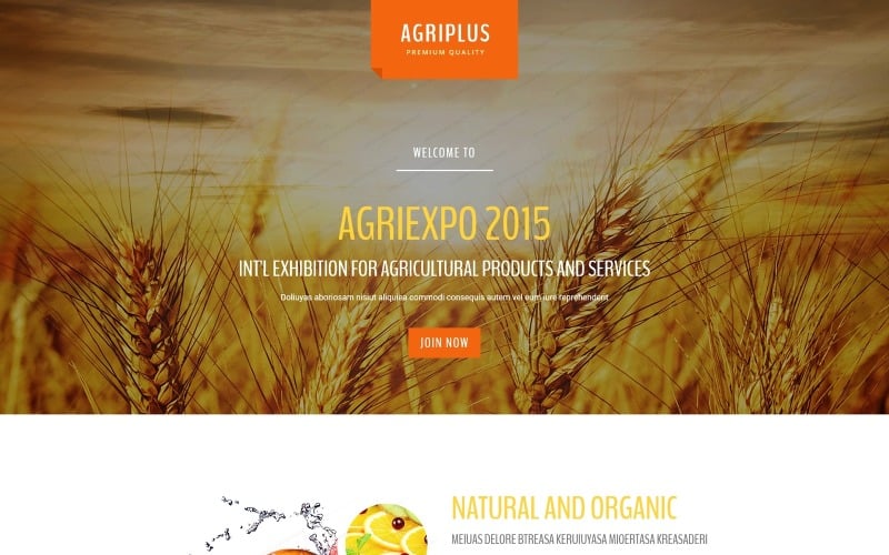 agriculture responsive landing page template original