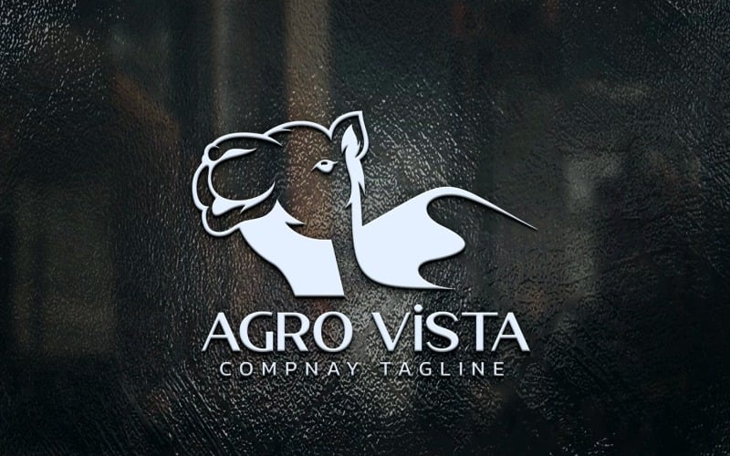 agro vista logo design template original