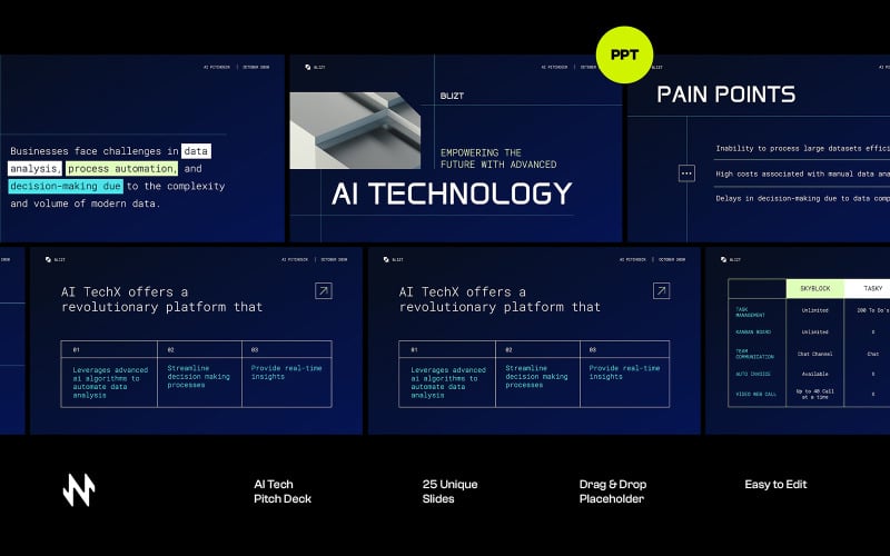 ai company pitch deck powerpoint original