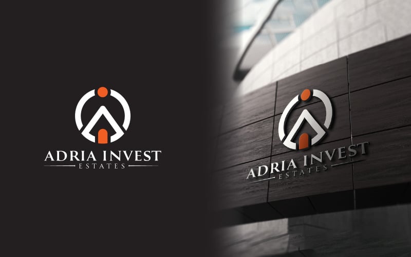 ai letter real estate home logo design template original