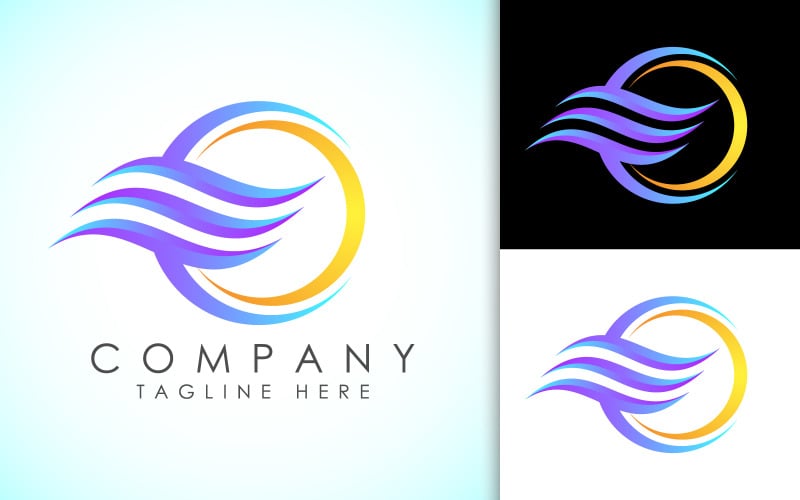 air conditioner icon logo design original