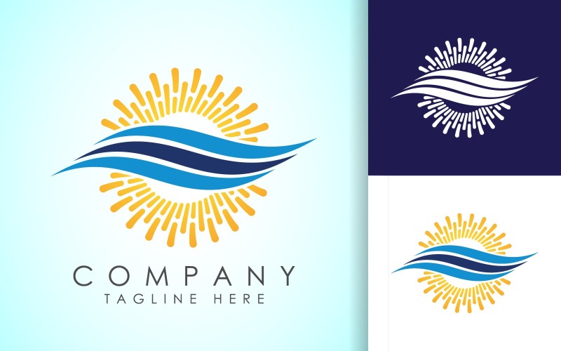 air conditioner logo hot and cold symbol original