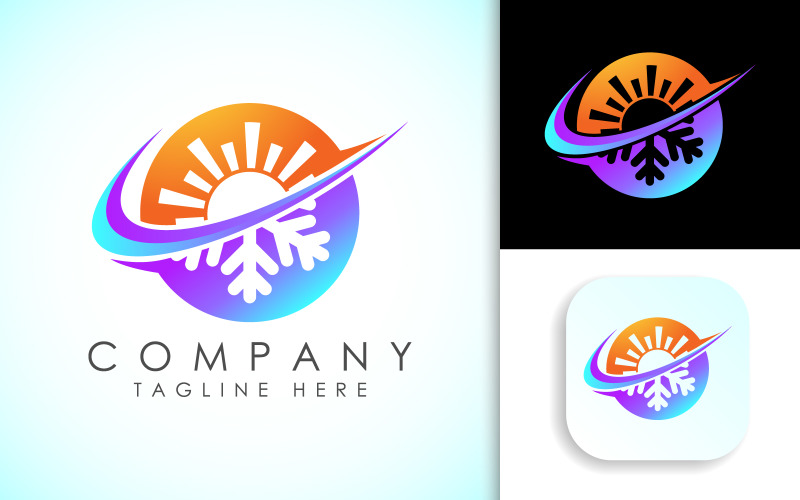 air conditioning hot and cold symbol original