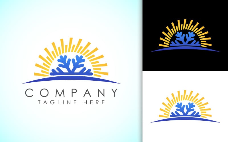 air conditioning logo vector illustration original