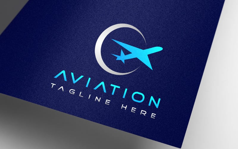 air jet sky aviation logo design original