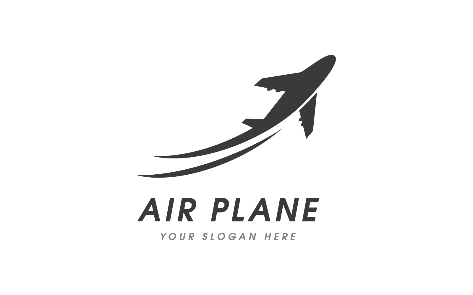 air plane illustration logo flat design vector template original