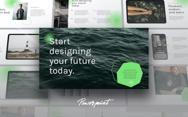aistra simple tech business powerpoint template original