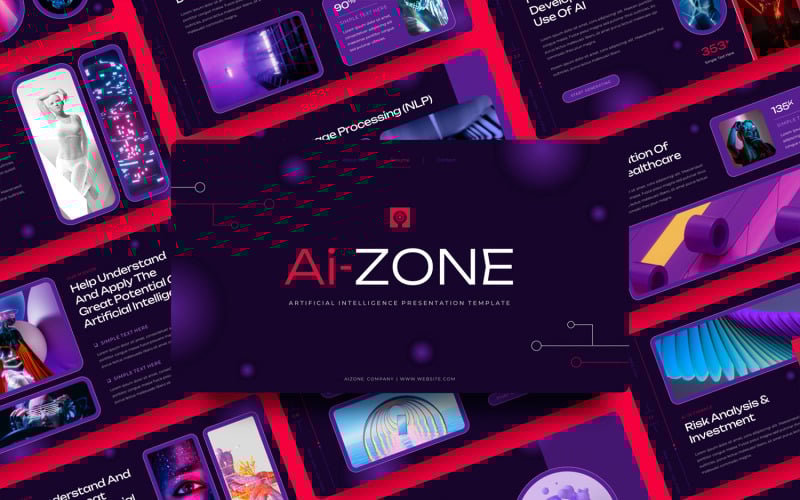 aizone artificial intelligence powerpoint template original