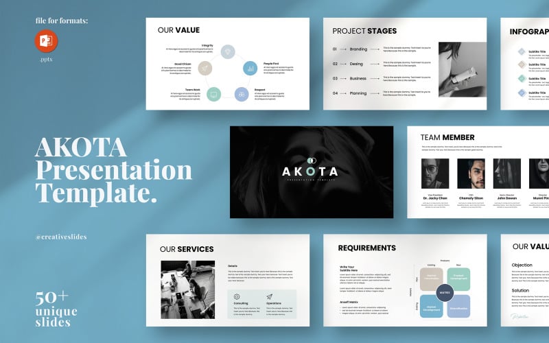 akota powerpoint presentation template original