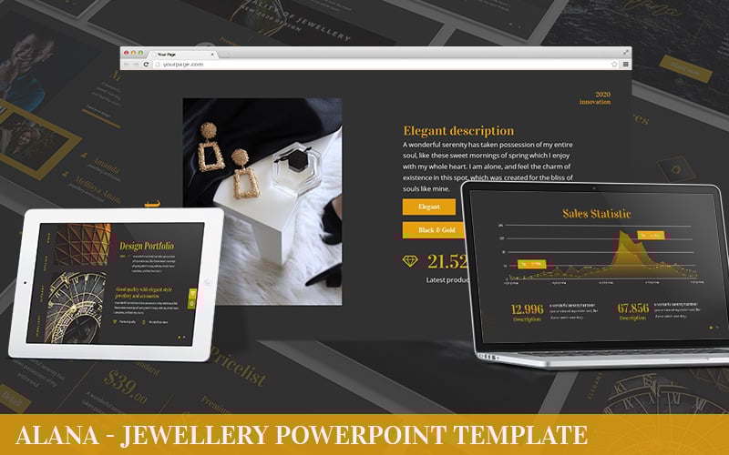 alana jewelry powerpoint template original