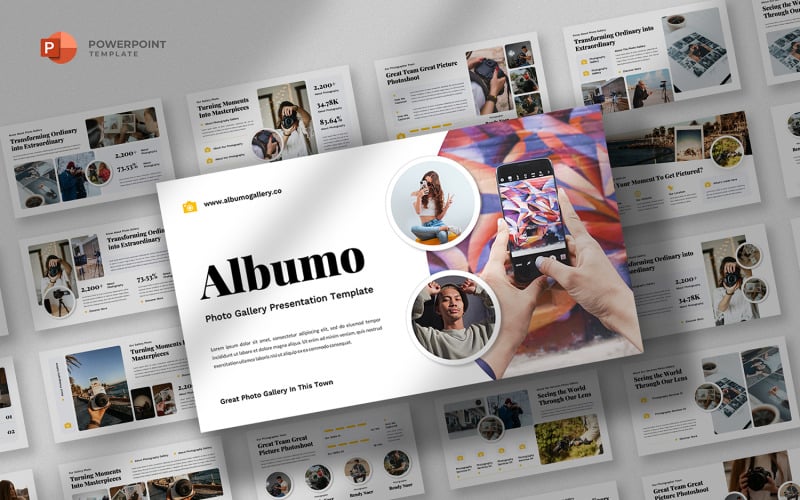 albumo photography gallery powerpoint template original
