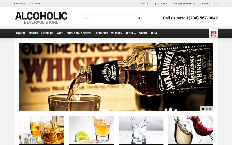 alcoholic beverage store prestashop theme original