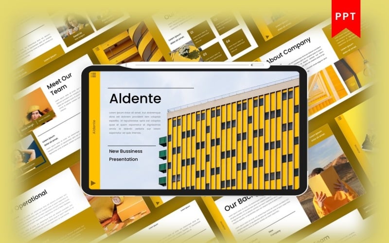aldente business powerpoint template original