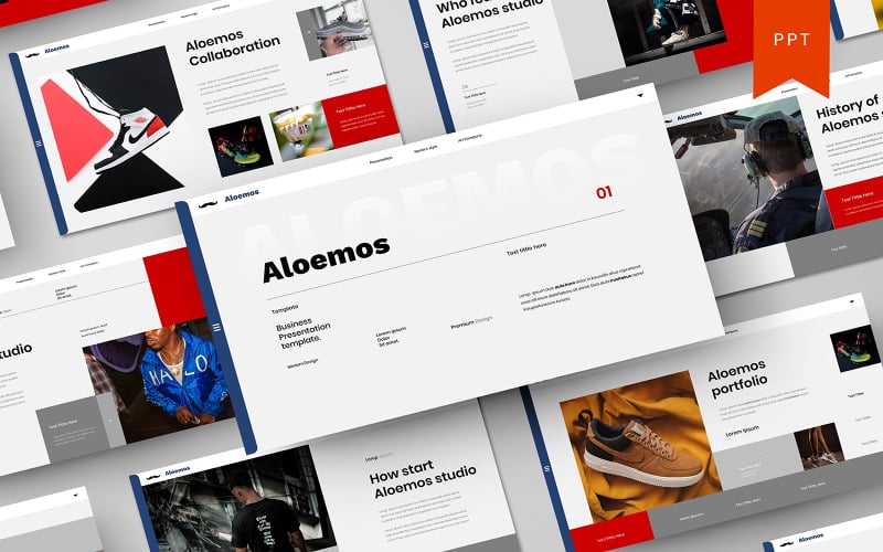 aleomos business powerpoint template original