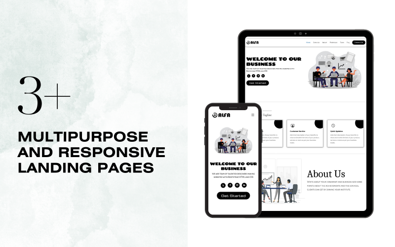 alfa multifpurpose landing page template original