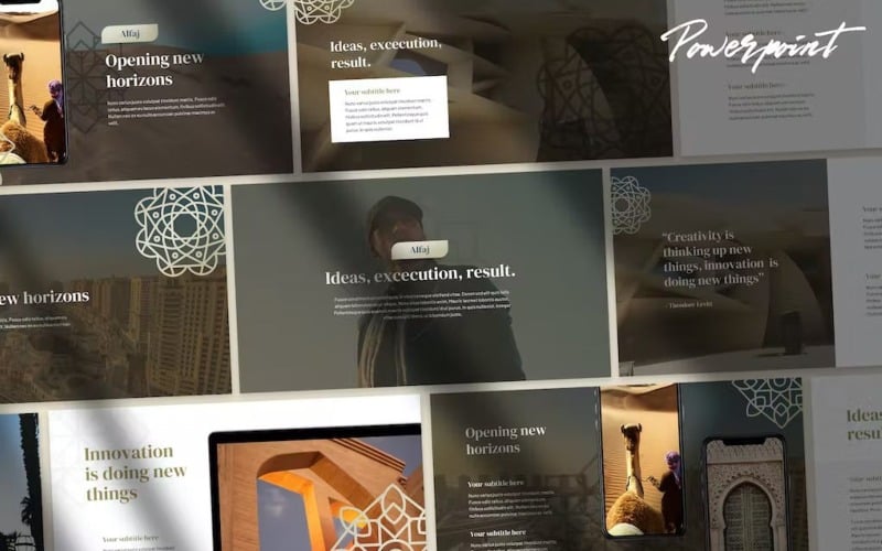 alfaj elegant arabic theme business ppt original
