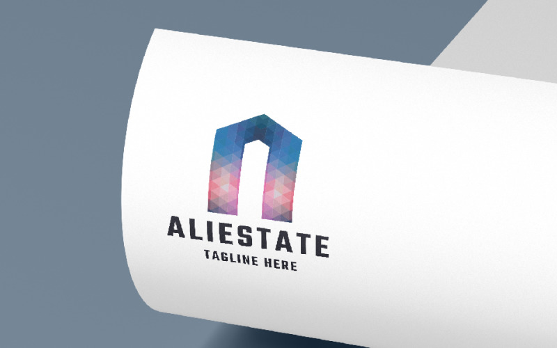 ali real estate pro logo template original