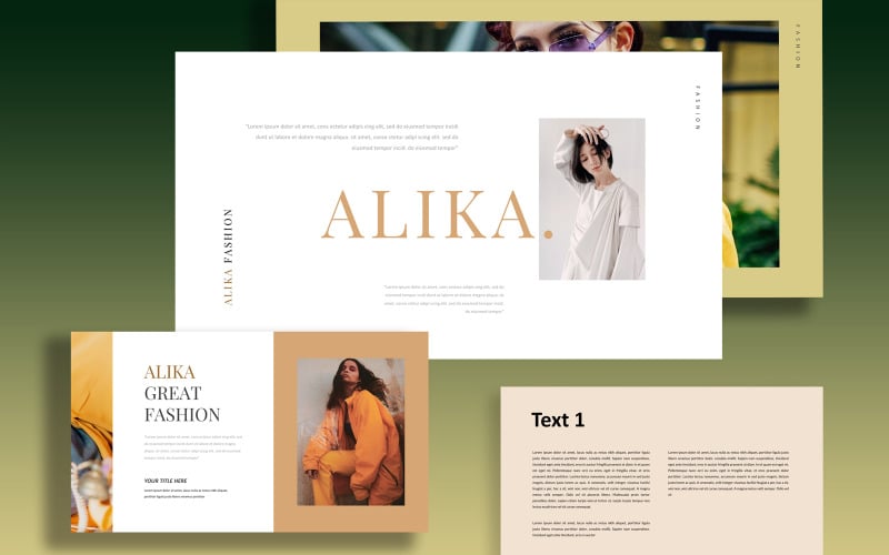 alika lookbook powerpoint template original